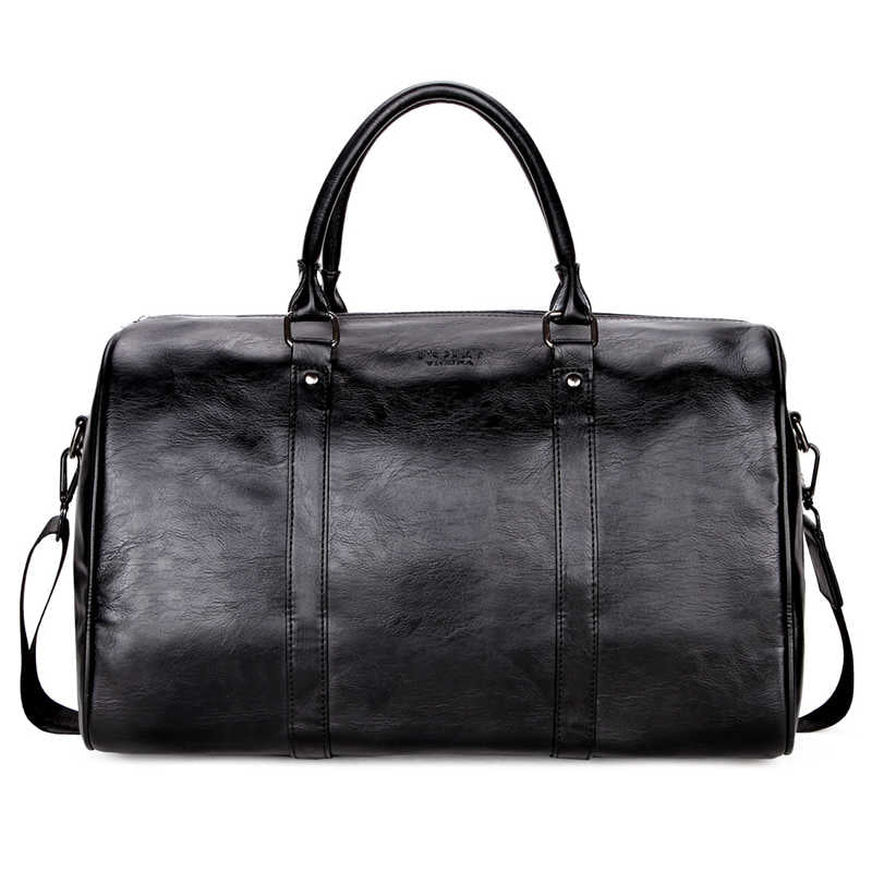 Casual PU Leather Business Travel Bag-men-wanahavit-Black-wanahavit