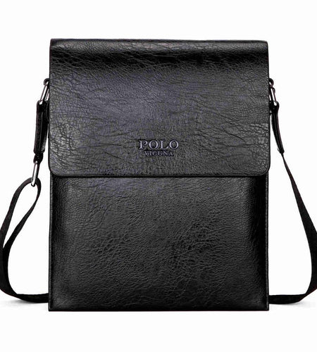 Multilayer Classic Solid Leather Shoulder Bag-men-wanahavit-Black-wanahavit