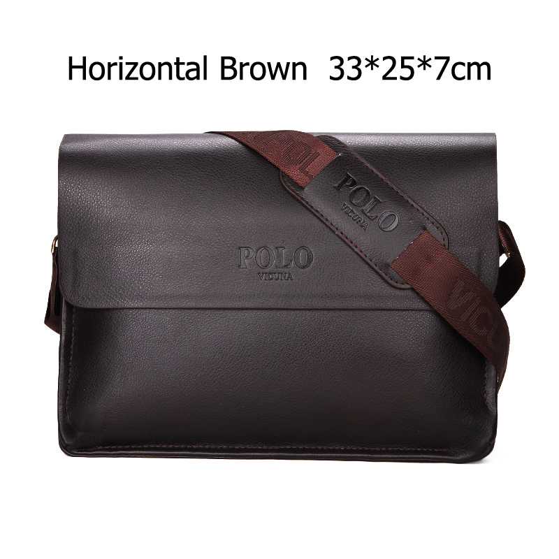 Minimalist Businessmen Leather Shoulder Bag-men-wanahavit-Horizontal Brown-wanahavit