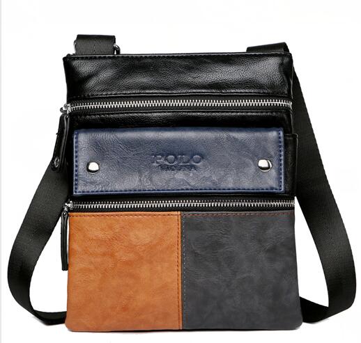 Multi Parallel Pocket Leather Shoulder Bag-men-wanahavit-patch-wanahavit