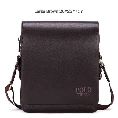 Load image into Gallery viewer, Fashion Deep Flap Business Leather Shoulder Bag-men-wanahavit-Large Brown-wanahavit
