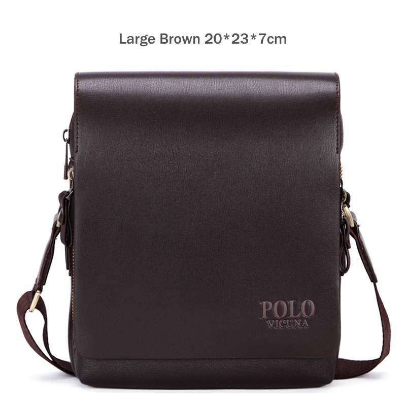 Fashion Deep Flap Business Leather Shoulder Bag-men-wanahavit-Large Brown-wanahavit