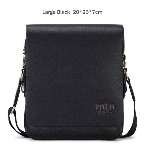 Load image into Gallery viewer, Fashion Deep Flap Business Leather Shoulder Bag-men-wanahavit-Large Black-wanahavit
