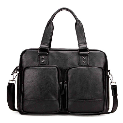 Load image into Gallery viewer, High Quality PU Leather Travel Bag with Large Pockets-men-wanahavit-Black-wanahavit
