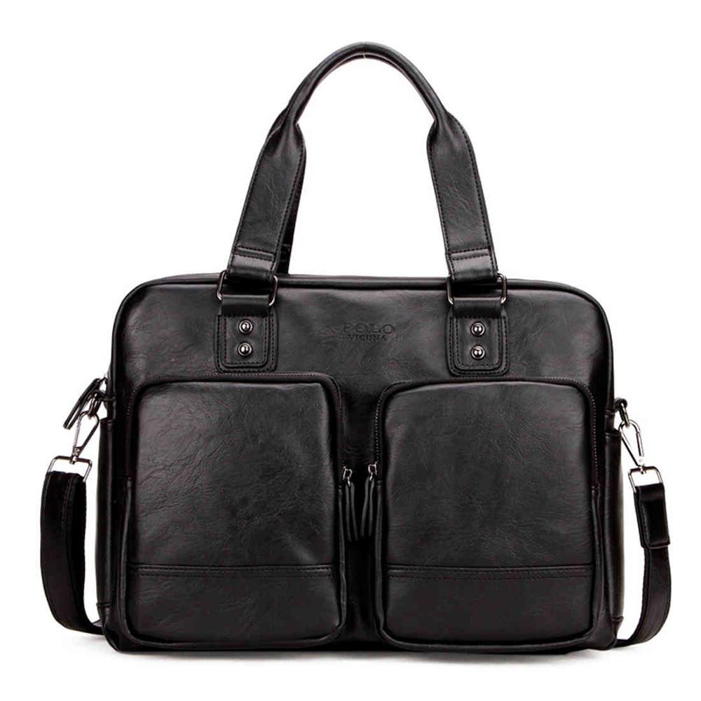 High Quality PU Leather Travel Bag with Large Pockets-men-wanahavit-Black-wanahavit