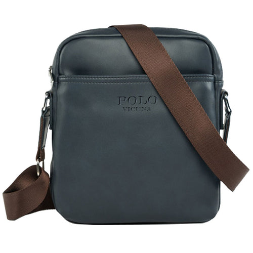 Load image into Gallery viewer, Simple Plain Design Classic Leather Shoulder Bag-men-wanahavit-Blue-wanahavit
