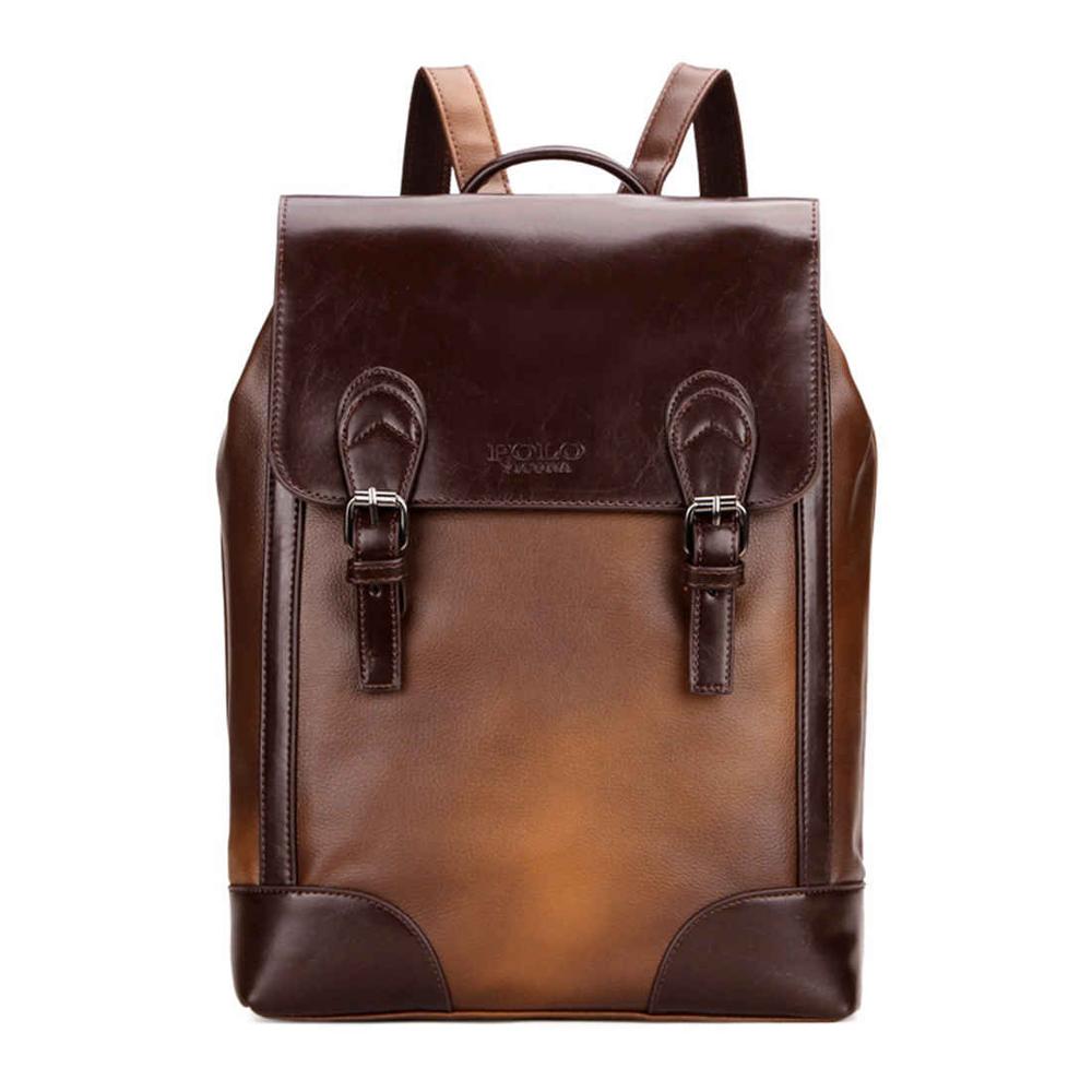 Vintage Gradient Brown Leather Backpack-unisex-wanahavit-Gradient Brown-wanahavit
