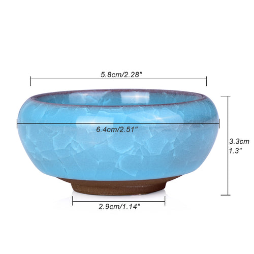 Load image into Gallery viewer, Ice Crack Glazed Ceramic Flower Pot-home accent-wanahavit-Sky Blue-wanahavit
