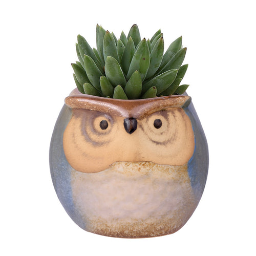 Load image into Gallery viewer, Cute Owl Ceramic Flower Vase-home accent-wanahavit-EQF160 1PC-wanahavit
