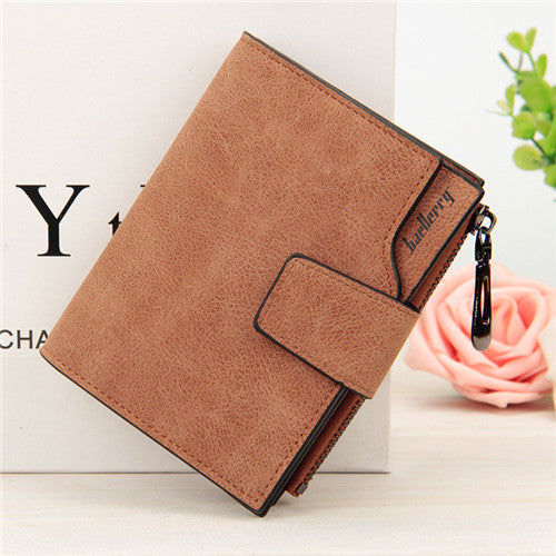 Load image into Gallery viewer, High Quality Vintage Small Leather Wallet-women-wanahavit-Brown-wanahavit
