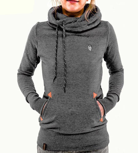 Fashion Fleeces Embroidery Pocket Hoodies-women-wanahavit-Dark Gray-S-wanahavit