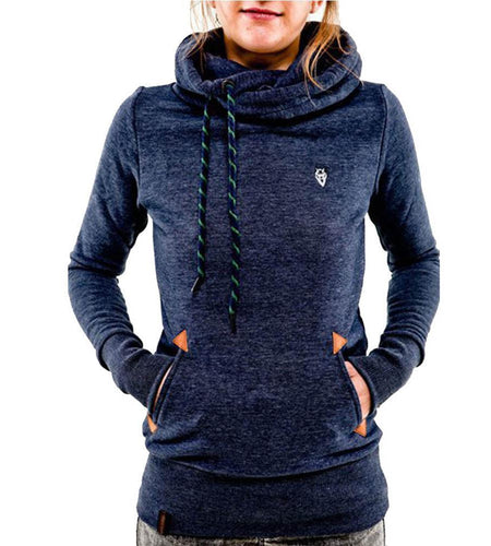 Fashion Fleeces Embroidery Pocket Hoodies-women-wanahavit-Navy blue-S-wanahavit