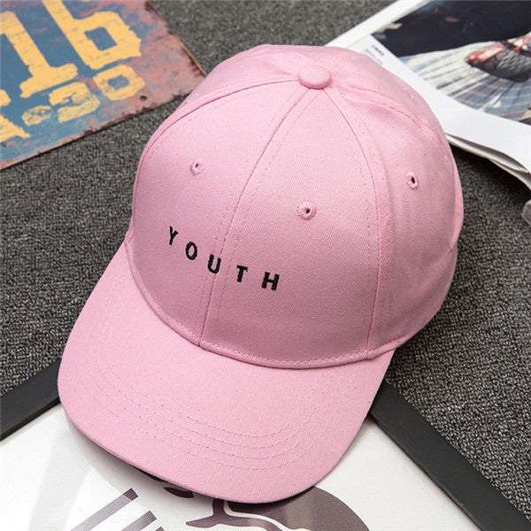 Youth Embroid Baseball Cap-unisex-wanahavit-Pink-wanahavit