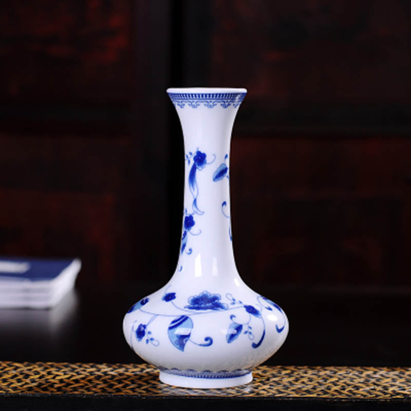 Vintage Chinese Decorative Ceramic Flower Vase-home accent-wanahavit-Design C4-wanahavit