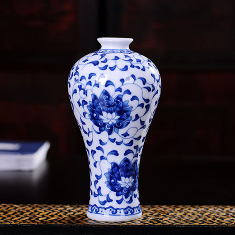 Vintage Chinese Decorative Ceramic Flower Vase-home accent-wanahavit-Design B1-wanahavit