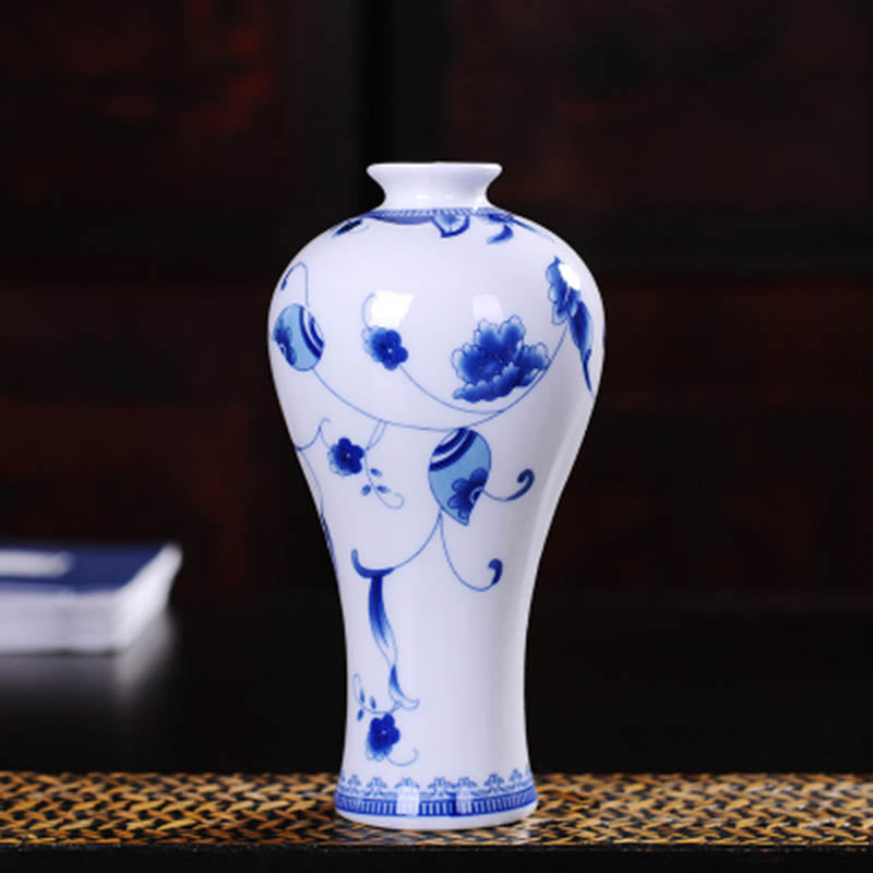 Vintage Chinese Decorative Ceramic Flower Vase-home accent-wanahavit-Design C1-wanahavit