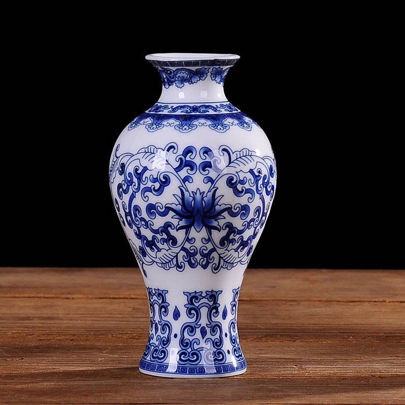 Vintage Chinese Decorative Ceramic Flower Vase-home accent-wanahavit-Design A3-wanahavit