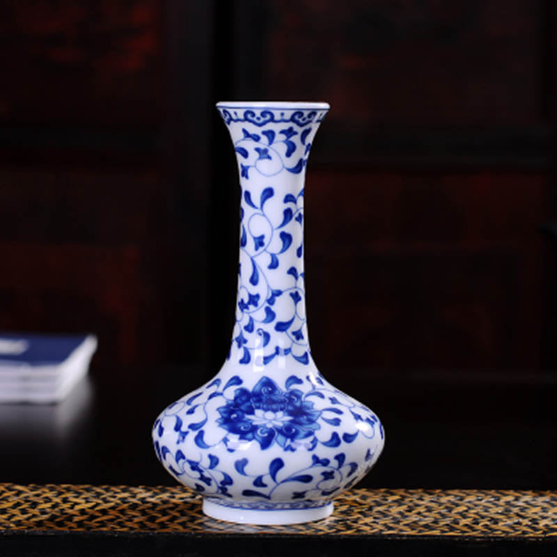 Vintage Chinese Decorative Ceramic Flower Vase-home accent-wanahavit-Design B4-wanahavit