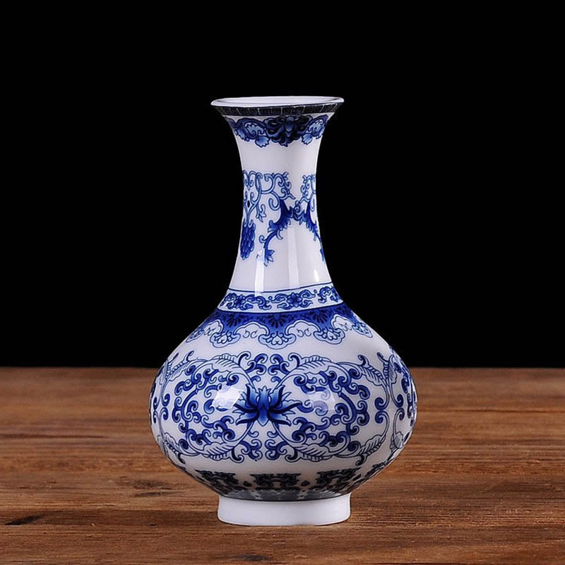Vintage Chinese Decorative Ceramic Flower Vase-home accent-wanahavit-Design A2-wanahavit