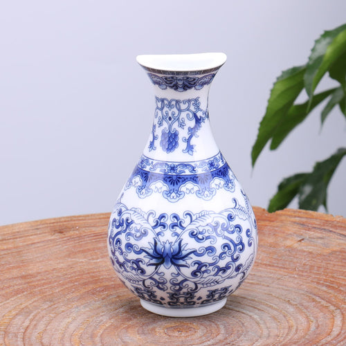 Load image into Gallery viewer, Vintage Chinese Decorative Ceramic Flower Vase-home accent-wanahavit-Design D2-wanahavit
