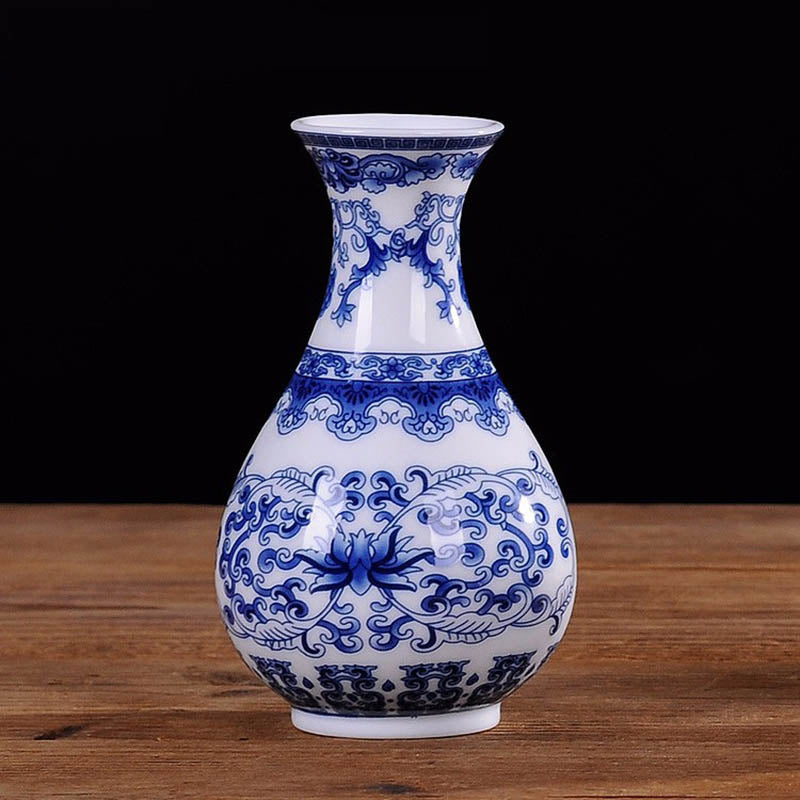 Vintage Chinese Decorative Ceramic Flower Vase-home accent-wanahavit-Design A4-wanahavit