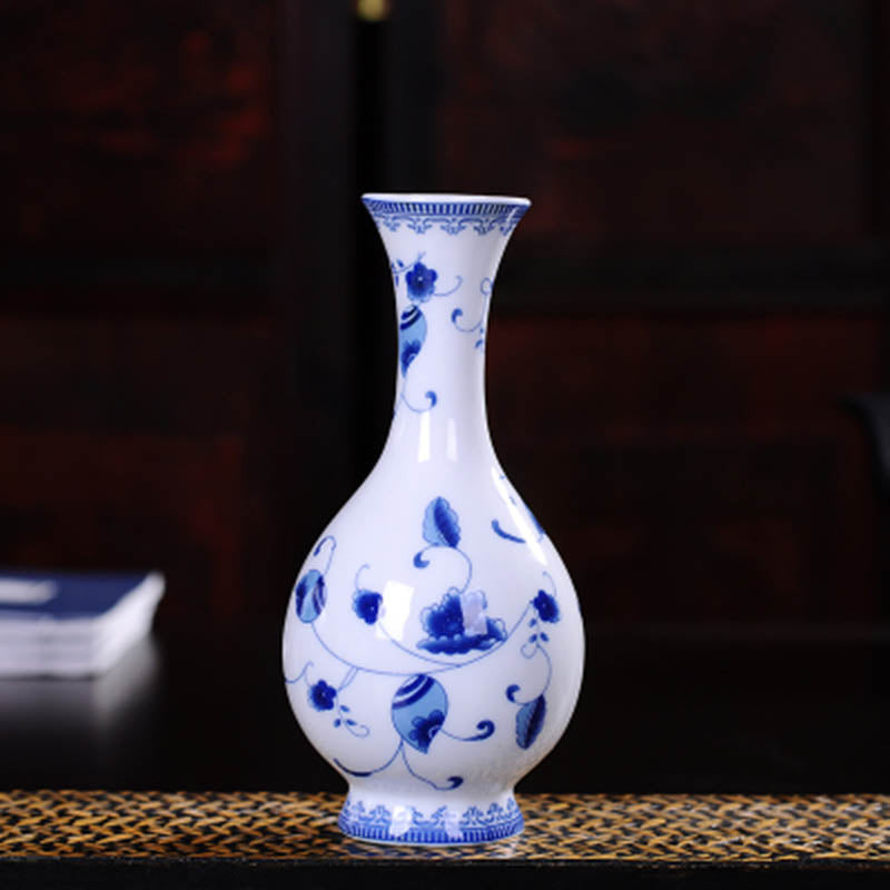 Vintage Chinese Decorative Ceramic Flower Vase-home accent-wanahavit-Design C2-wanahavit