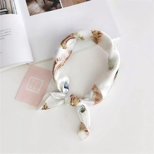 Load image into Gallery viewer, 50*50cm Silk Scarves Soft Hair Tie Neckerchief Foulard Muffler Small Square Scarf
