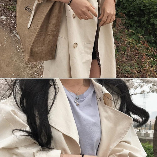 Load image into Gallery viewer, Double Breasted Trench Vintage Fashion Windbreaker Oversize Coats
