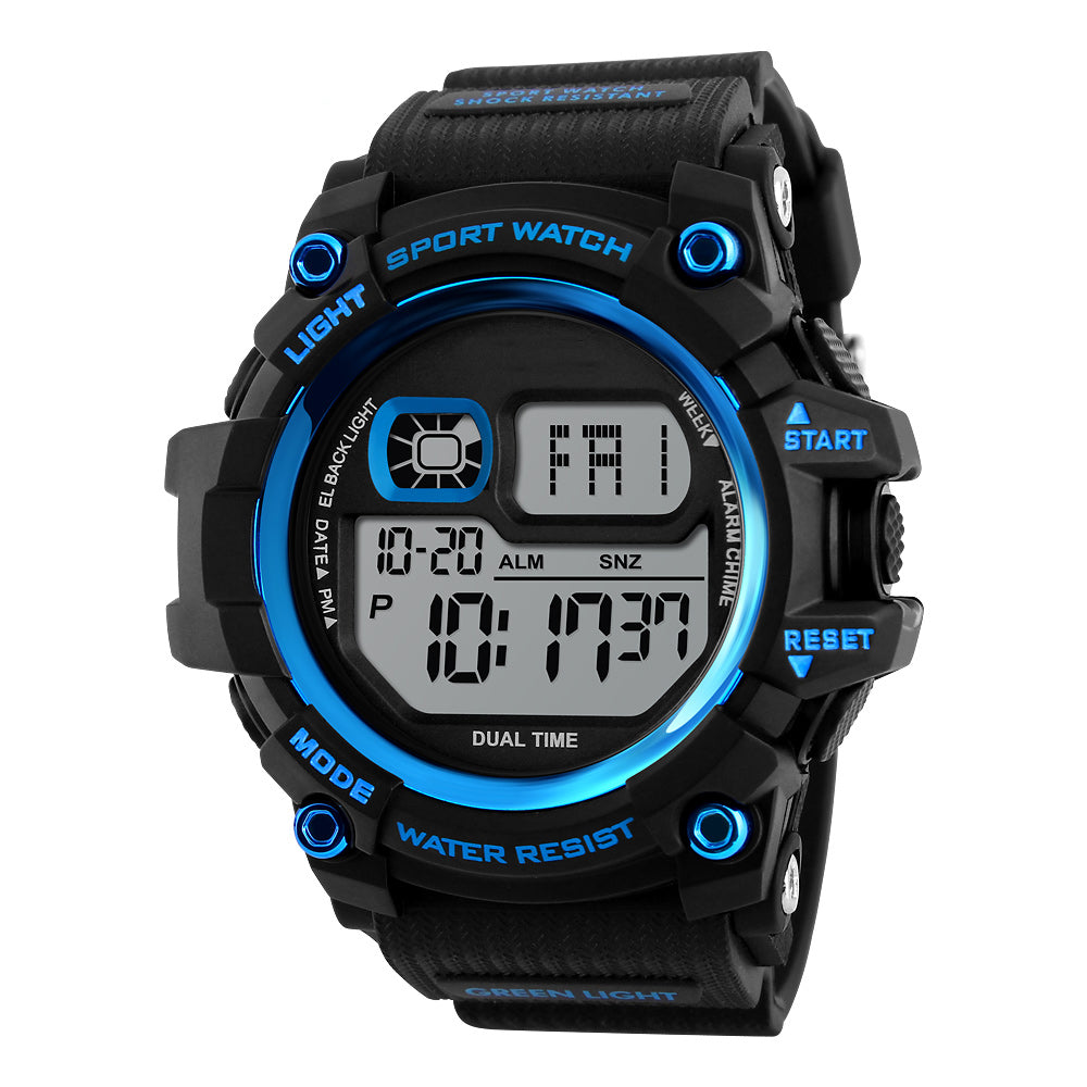 Shock Resistant LED Waterproof Wristwatch-men-wanahavit-Blue-wanahavit