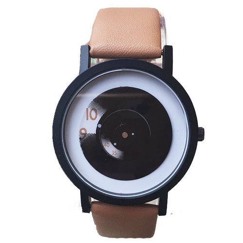 Load image into Gallery viewer, Retro Minimalist Quartz Watch with PU Leather Strap-unisex-wanahavit-Brown-wanahavit
