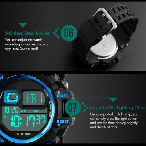 Shock Resistant LED Waterproof Wristwatch for men - wanahavit