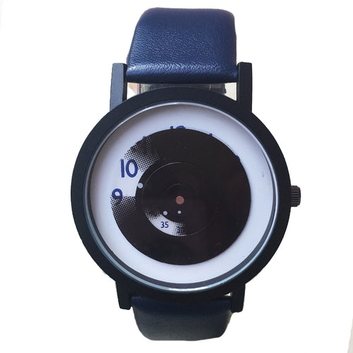 Load image into Gallery viewer, Retro Minimalist Quartz Watch with PU Leather Strap-unisex-wanahavit-Blue-wanahavit
