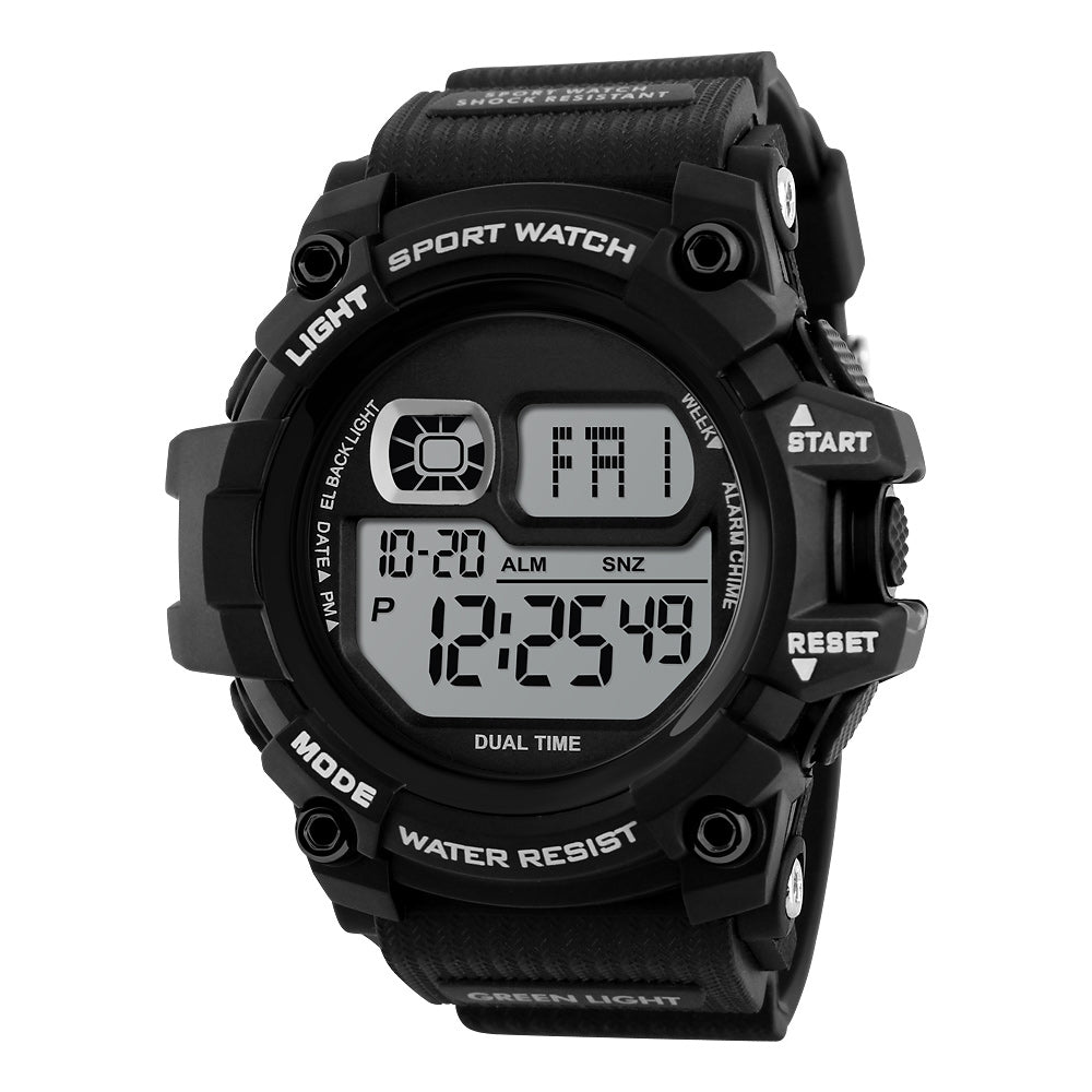 Shock Resistant LED Waterproof Wristwatch-men-wanahavit-Black-wanahavit