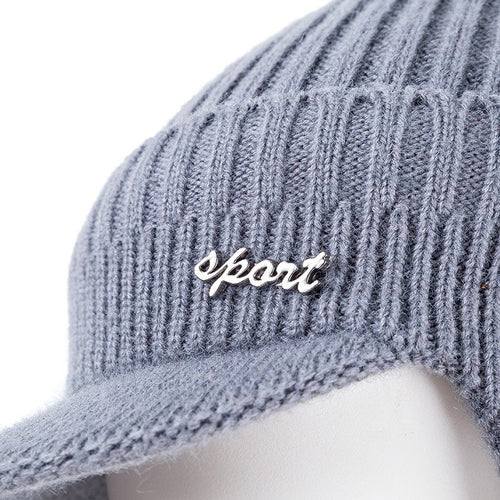 Load image into Gallery viewer, Ear Protection Stylish Soft Beanie Classic Knit Earflap Outdoor Knitted Woolen Warm Winter Cap

