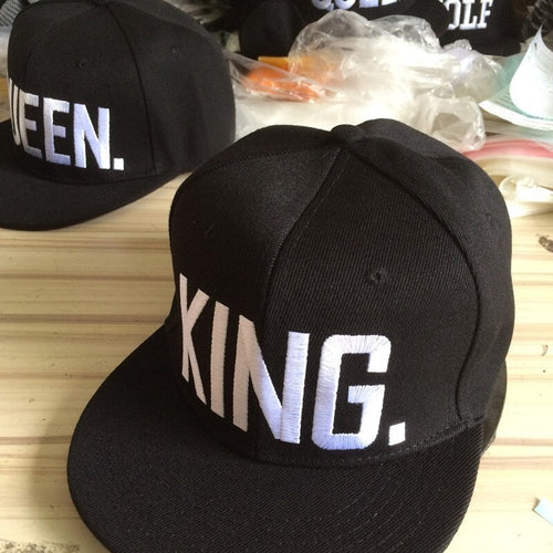 Load image into Gallery viewer, KING QUEEN Embroidery Baseball Adjustable Snapback Cap
