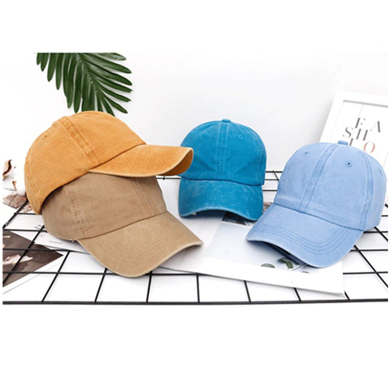 Two Color Stitching Washed Cotton Trucker Baseball Adjustable Snapback Cap