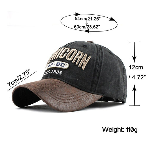 Load image into Gallery viewer, Capricorn AC DC Embroidered Snapback Baseball Cap
