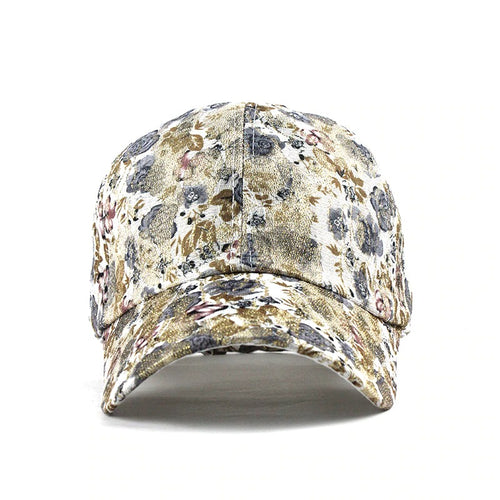 Load image into Gallery viewer, Breathable Flower Print Lace Snapback Baseball Cap
