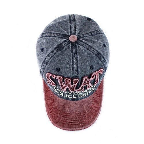 Load image into Gallery viewer, SWAT Department Patched Embroidered Snapback Baseball Cap
