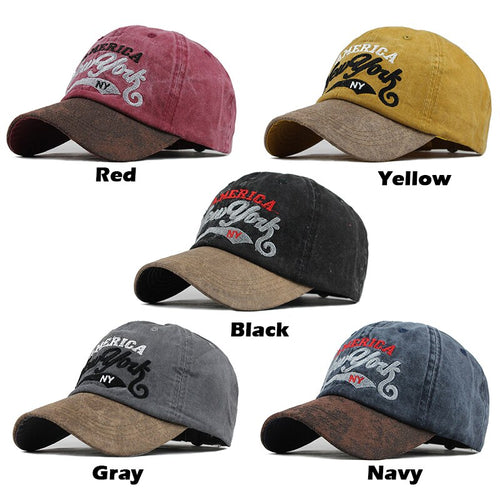 Load image into Gallery viewer, America New York Embroidered Snapback Baseball Cap

