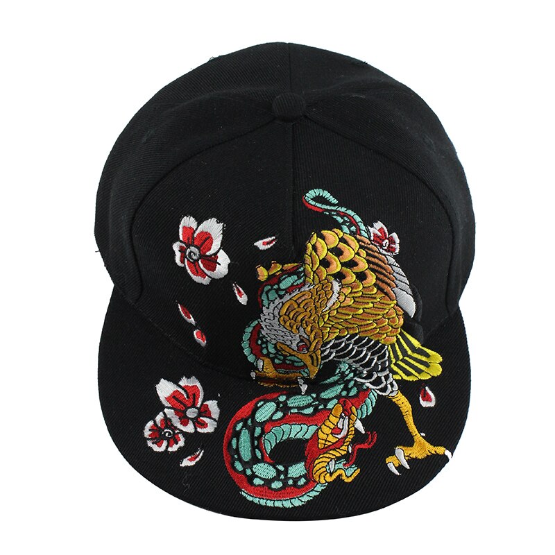 Eagle Embroidery Street Style Snapback Hip Hop Cap