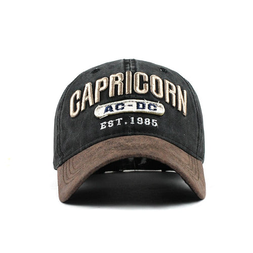 Load image into Gallery viewer, Capricorn AC DC Embroidered Snapback Baseball Cap
