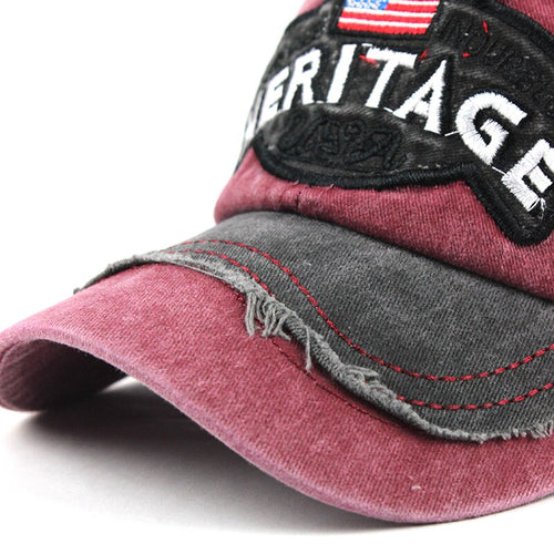 Load image into Gallery viewer, Heritage America Embroidered Snapback Baseball Cap
