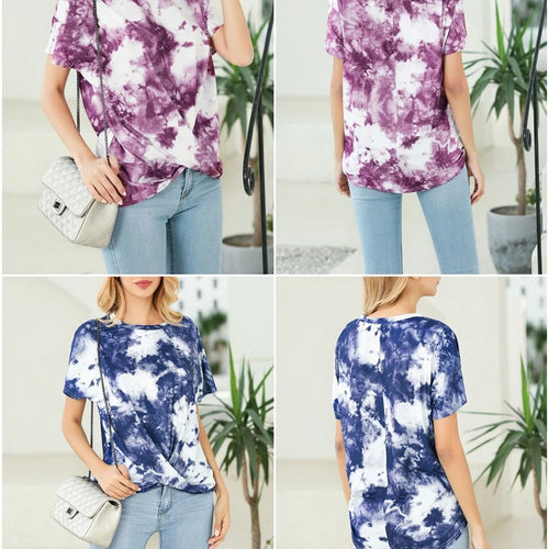 Load image into Gallery viewer, Sexy Women Spring Summer Casual Elegant Party Club Highstreet Tie Dye Top Shirts
