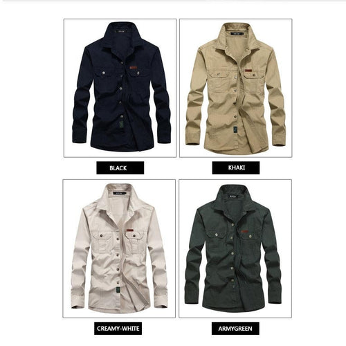 Load image into Gallery viewer, Military Quick-drying Tactical Clothing Outdoor Camping Turn-down Collar Long Sleeve Shirt

