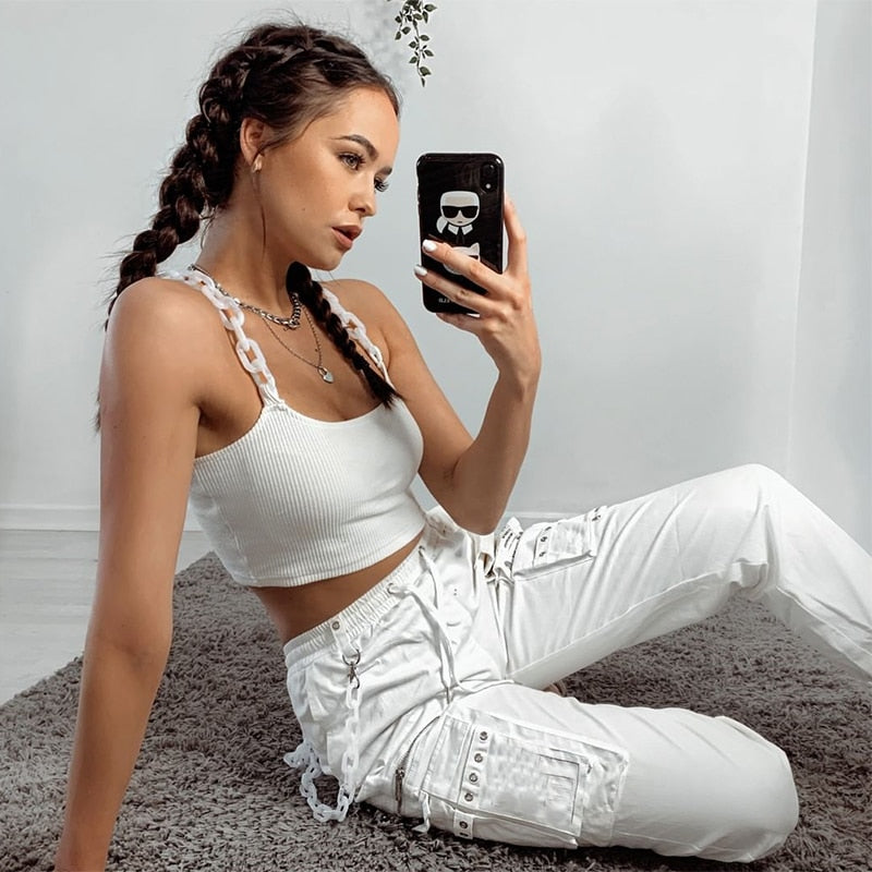 White Solid Women Tank Top Casual Clothing Chic Strapless Slim Sexy Bralette Crop Top Sleeveless