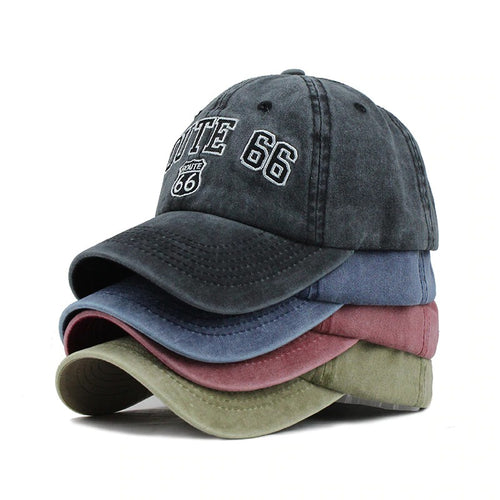 Load image into Gallery viewer, Route 66 Patched Embroidered Snapback Baseball Cap
