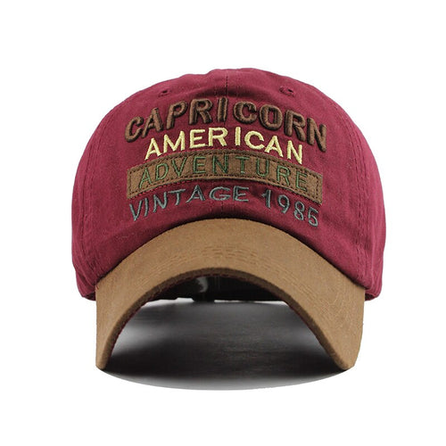 Load image into Gallery viewer, Capricorn American Adventure Vintage Embroidered Baseball Cap
