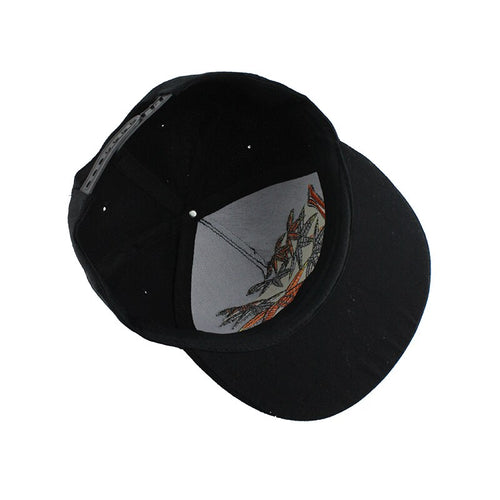 Load image into Gallery viewer, Bamboo Leaves Embroidery Street Style Snapback Hip Hop Cap
