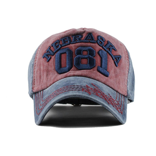 Load image into Gallery viewer, Nebraska 081 Embroidered Letter Washed Baseball Cap
